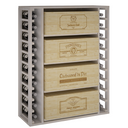 Houten module 4 schuifplanken K542 - 4 dozen van 12 flessen