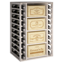 Houten module 4 schuifplanken K546 - 4 dozen van 12 flessen