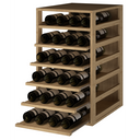 Houten module 6 uitschuifbare planken K565 - 42 flessen
