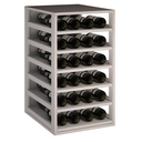 Houten module 6 uitschuifbare planken K565 - 42 flessen