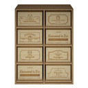 Houten module 8 schuifplanken K541 - 8 dozen van 6 flessen