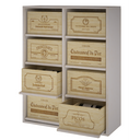 Houten module 8 schuifplanken K541 - 8 dozen van 6 flessen