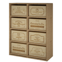 Houten module 8 schuifplanken K541 - 8 dozen van 6 flessen