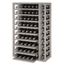 Houten module 9 uitschuifbare planken K540 - 65 flessen