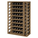 Houten module 9 uitschuifbare planken K540 - 65 flessen