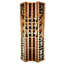 Houten hoekdisplaymodule K390 - 64 flessen