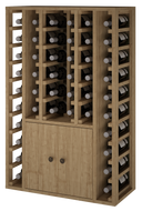 Houten module met draaideuren K516 - 46 flessen