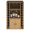 Houten module met draaideuren K521 - 20 flessen