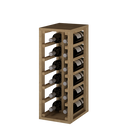 Drewniane uchwyty na butelki do piwnic modułowych