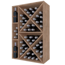 Houten module K536 - 66 flessen