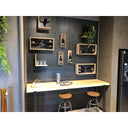 Metalen panelen (Boiserie) voor het bevestigen van magnetische flessenhouders - L. 108 cm