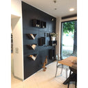 Metalen panelen (Boiserie) voor het bevestigen van magnetische flessenhouders - L. 108 cm