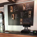 Metalen panelen (Boiserie) voor het bevestigen van magnetische flessenhouders - L. 90 cm