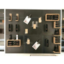 Pannelli in metallo (Boiserie) per ancoraggio accessori portabottiglie magnetici - L. 108 cm