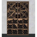 Parete Modulo Legno - 312 bottiglie