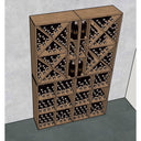 Parete Modulo Legno - 312 bottiglie