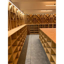 Parete Modulo Legno - 324 bottiglie