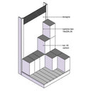 Pedana per vino in cartoni con lavagna