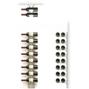 PlanWall 8x2 Portabottiglie in Acciaio