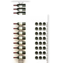 PlanWall 8x3 Portabottiglie in Acciaio