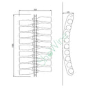Plexy Expo 18 Portabottiglie in Plexiglass