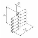 Plexy Wine 10 Flessenrek van Plexiglas