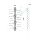 Plexy Wine 18 Flessenrek van Plexiglas