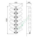 PlexyBolla Espositore 14 Portabottiglie in Plexiglass