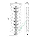 PlexyBolla Espositore 18 Portabottiglie in Plexiglass - SCONTO 20%