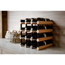 Portabottiglie Legno-Acciaio 12 bottiglie