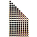 Portabottiglie Legno-Acciaio 145 bott. - Soluzione Sottoscala