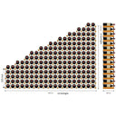 Portabottiglie Legno-Acciaio 183 bott. - Soluzione Sottoscala