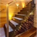 Portabottiglie Legno-Acciaio 183 bott. - Soluzione Sottoscala