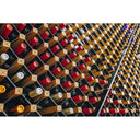 Portabottiglie Legno-Acciaio 183 bott. - Soluzione Sottoscala