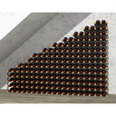 Portabottiglie Legno-Acciaio 183 bott. - Soluzione Sottoscala