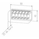 Porte-verres en bois de luxe en plexiglas 12 places