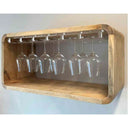 Porte-verres en bois de luxe en plexiglas 12 places