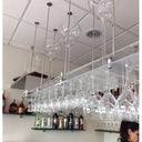 Portacalici a Sospensione o a Parete 50 posti in Plexiglass