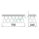 Portacalici in Plexiglass 12 posti