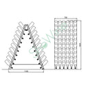 Pupitre 120 bottles in Plexiglass