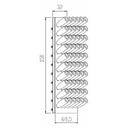 Wall mounted Pupitre 60 Plexiglass bottle rack