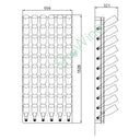 Pupitre a parete 60 Portabottiglie in Plexiglass