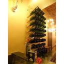 Wall mounted Pupitre 60 Plexiglass bottle rack