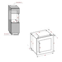 Kolumna N wbudowana lodówka na wino 36 butelek. Podwójna temperatura