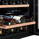 Kolumna N wbudowana lodówka na wino 36 butelek. Podwójna temperatura