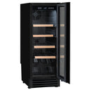 Schwarzer Einbaukühlschrank 22 Flaschen Single Temperature