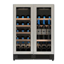 Built-in cellar fridge for 47 bottles, double temperature