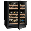 Cellar Built-in Refrigerator Black 44 Bottles Double Temperature