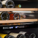 Cellar Built-in Refrigerator Black 44 Bottles Double Temperature
