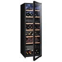 Kellerkühlschrank, 147 Flaschen, Schwarz, Einzeltemperatur